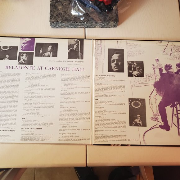 Belafonte at Carneige hall Vynil Record - Picture 3 of 3